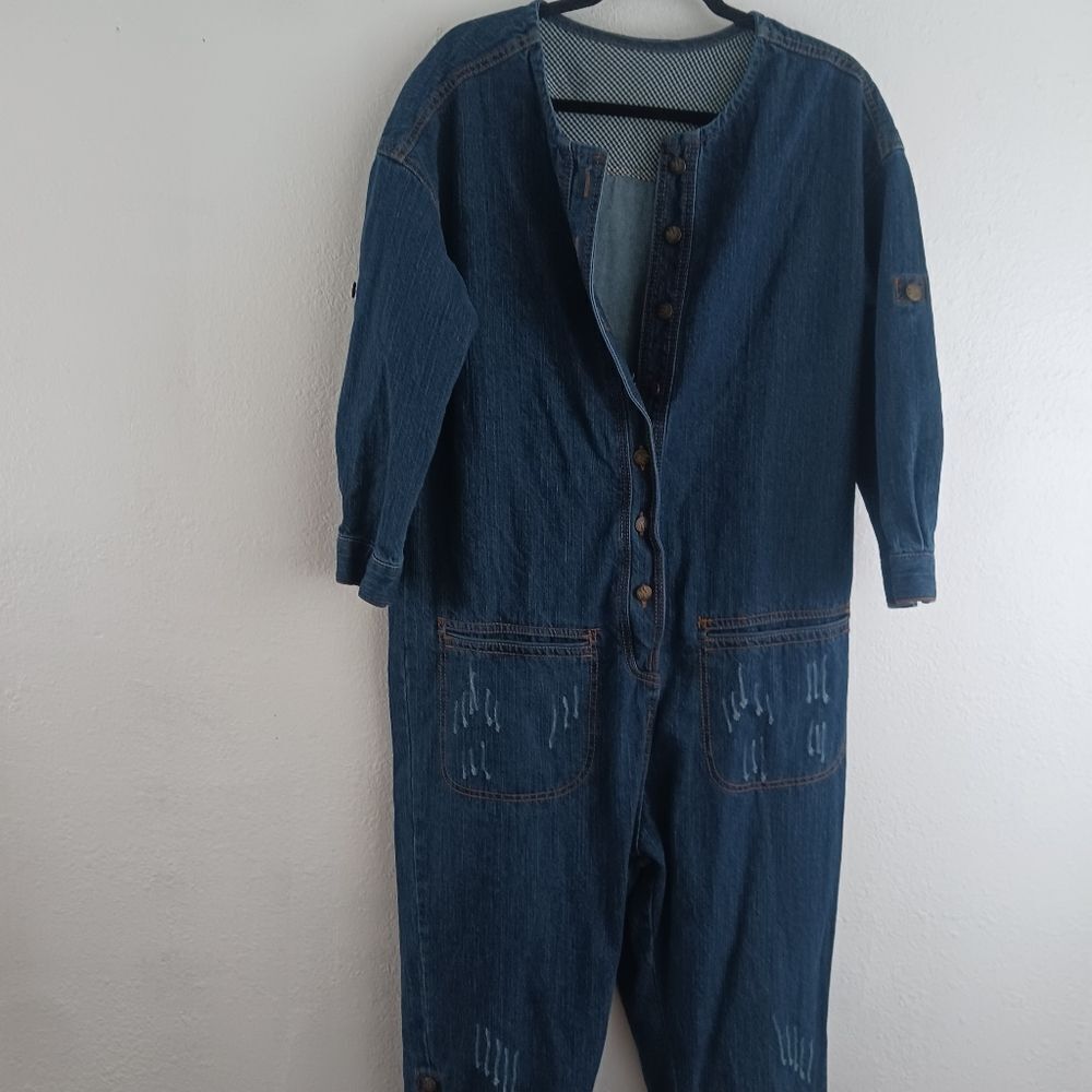 Monthorigin jean blue  overall size  L